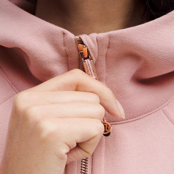 NWT lululemon Scuba Oversized Full-Zip Hoodie, Pink Haze/Rose Gold, Size XS/S - Picture 4 of 5